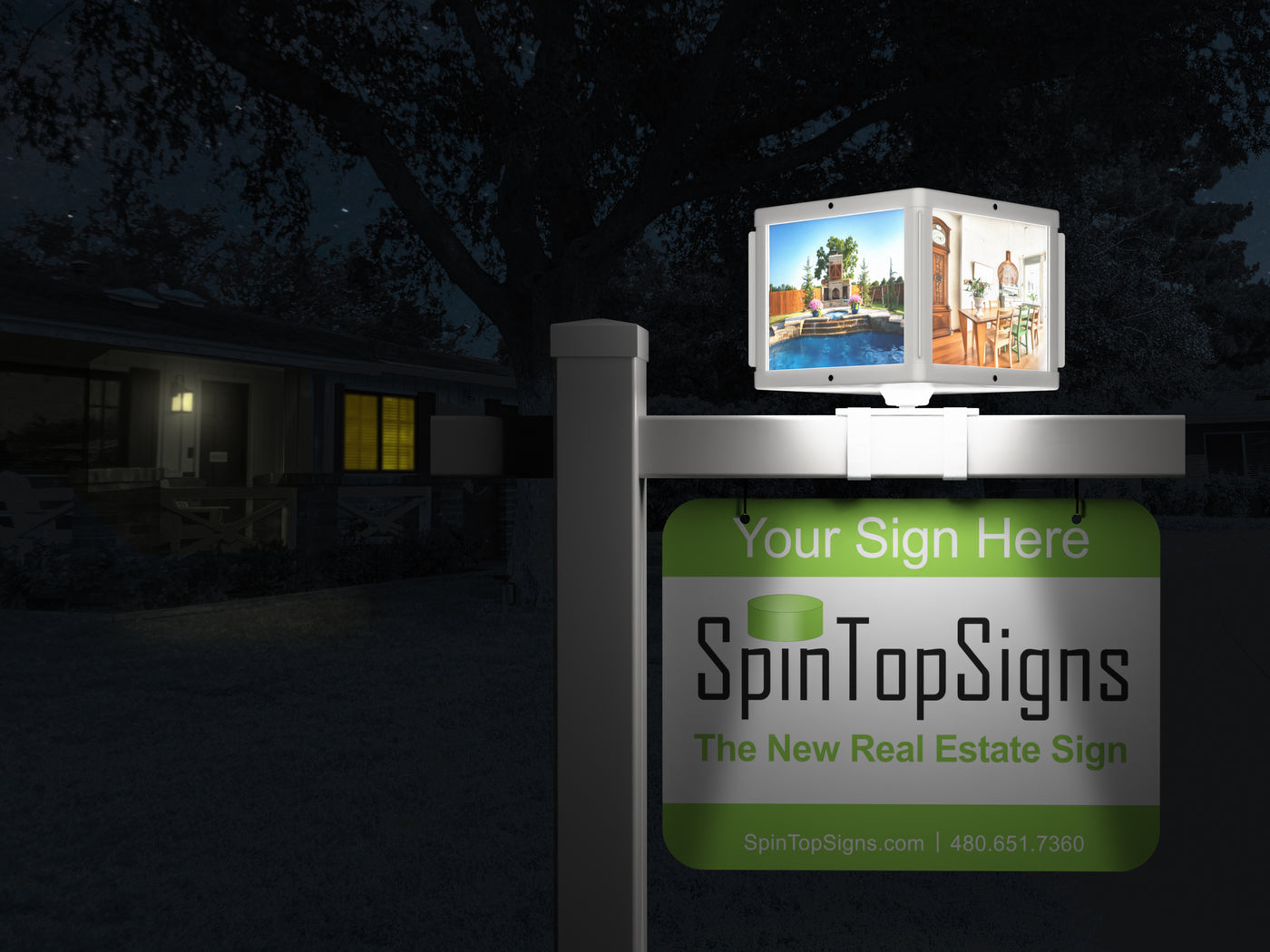 Real Estate Posts & Realtor Rotating Signs | SpinTopSigns