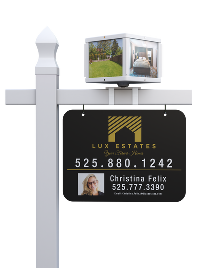 For Sale Sign - Square Rotating Topper for Real Estate Agents